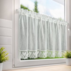Rustykalne gotowe zazdrostki z tunelem - zazdroski babuni - Doris - 60x150
