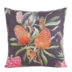 POSZEWKA DEKORACYJNA ~ MINK 20 ~ 45x45 ~ CZERŃ + CZERWIEŃ