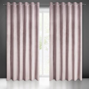ELEGANCKIE JEDNOKOLOROWE GOTOWE ZASŁONY NA PRZELOTKACH Z WELURU MELANIE ~ nr 1472~ 2,15m x 2,50m