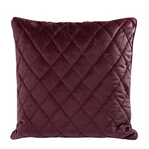 WELUROWA POSZEWKA DEKORACYJNA ~ VELVET/27/D ~ 45x45 ~ BORDO