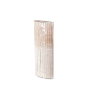 KLASYCZNY BEŻOWY WAZON DEKORACYJNY ~ WYSOKI WAZON CERAMICZNY ~ EDNA-08