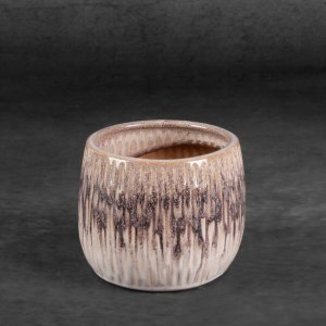 RUSTYKALNA DONICZKA DEKORACYJNA ~ CERAMICZNA DONICZKA NA KWIATY ~ ROSINA-02