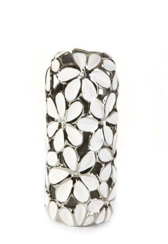 WYSOKI WAZON W KWIATY ~ CERAMICZNY WAZON W STYLU GLAMOUR ~ FLOWER1-3