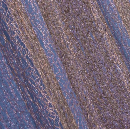 Firana z siatki plecionki VENGE 280 cm w kolorze brązowym – elegancka firana bez prasowania,