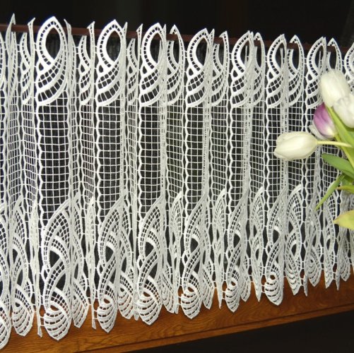 Ekskluzywne zazdrostki z gipiury - zazdrostki gipiurowe do kuchni na metry - "Hera" krem - 40